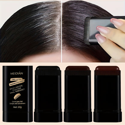 Black Hair Dye Stick for Instant Gray Coverage & Root Touch Up