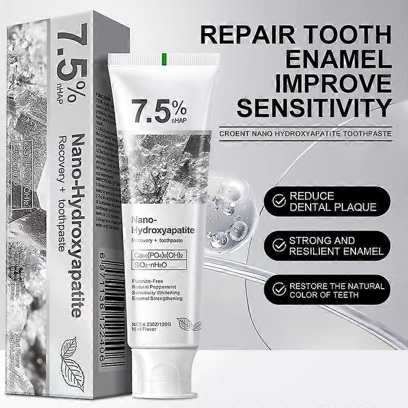 7.5% Nano Hydroxyapatite Fluoride Toothpaste for Teeth Whitening
