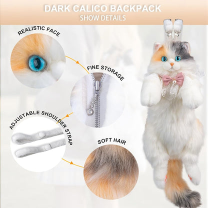 Stuffed Cat Plush Backpack