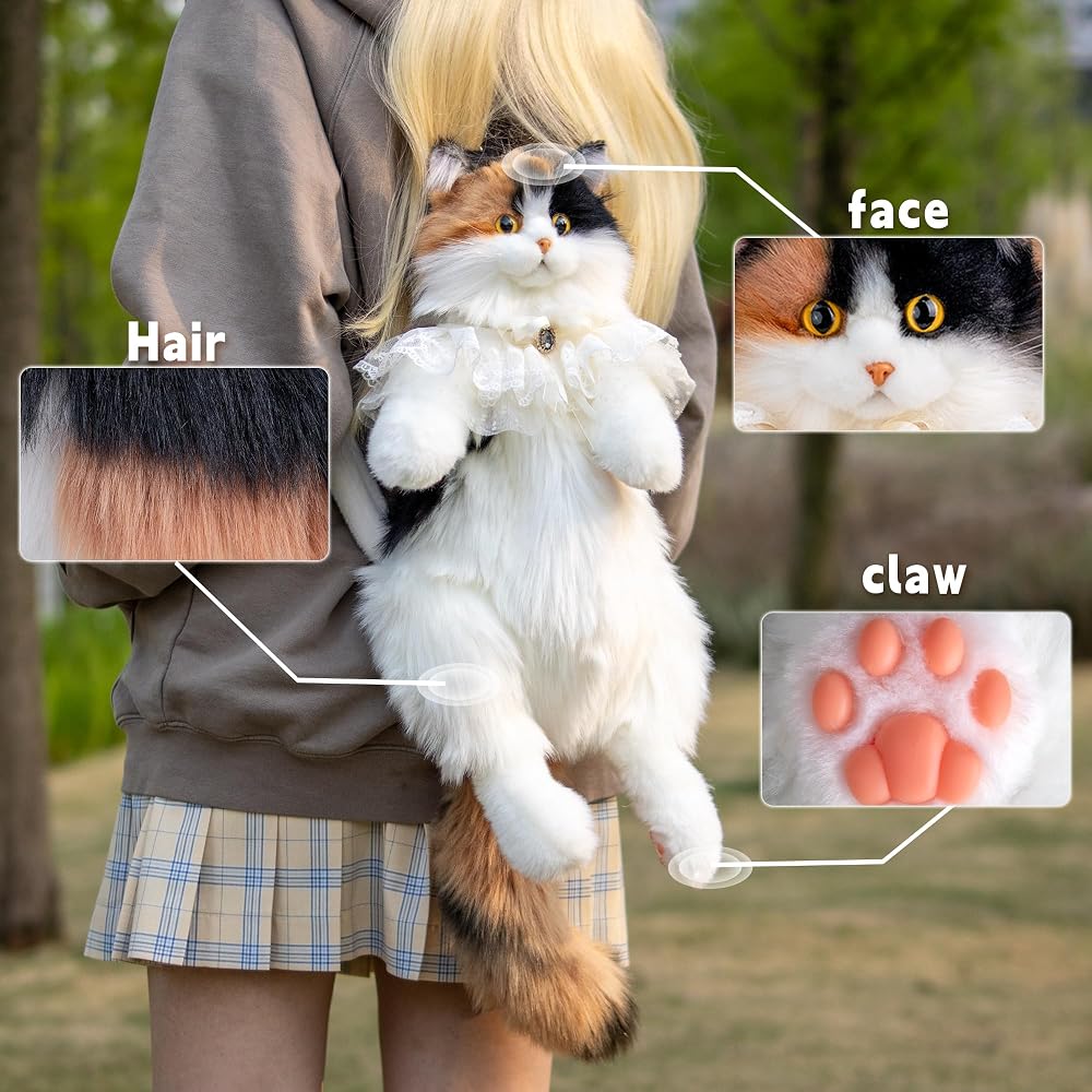 Stuffed Cat Plush Backpack