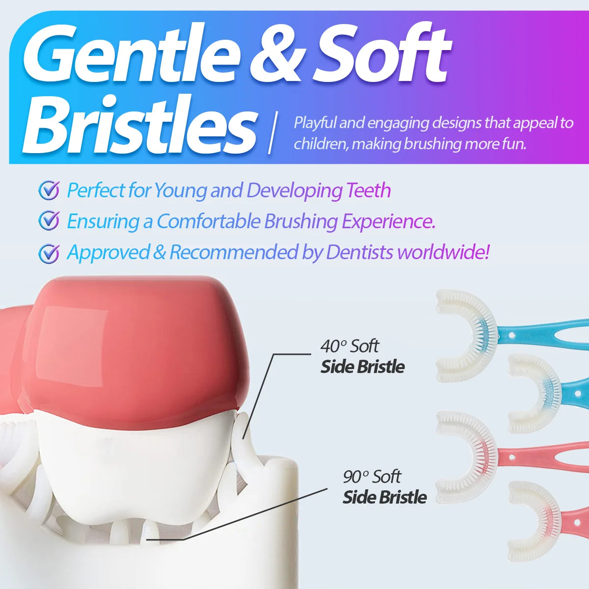 Kids U-Shaped Toothbrush | 360* Cleaning