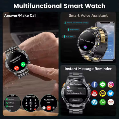 HainoTeko-12 Waterproof Smartwatch With Builtin Wireless Earbuds