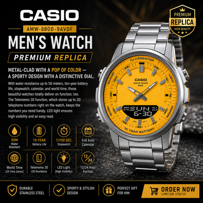 Casio Men's Watch AMW-880D-9AVDF ( Premium Replica )