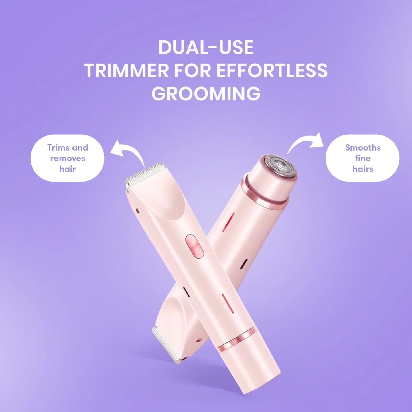 SmoothSilk™ 2-in-1 Hair Remover & Shaver – For Face, Body & Bikini Zone